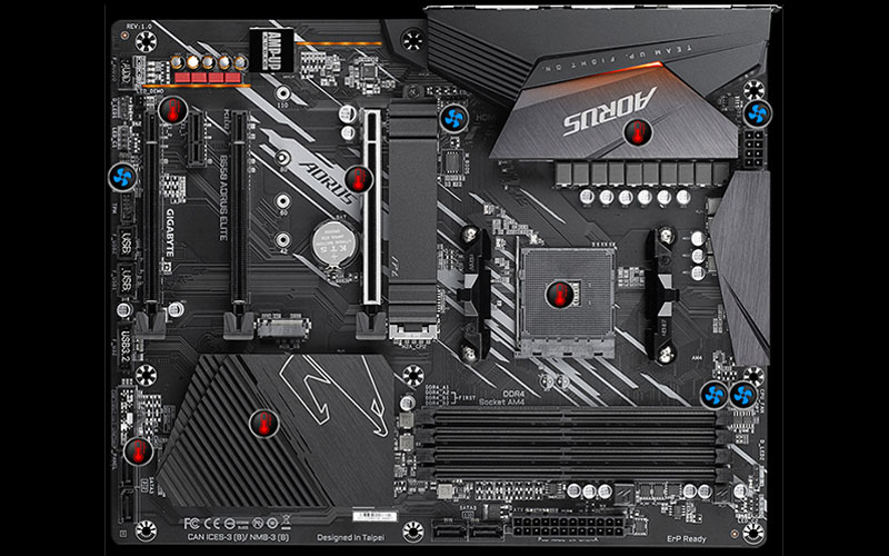 Gigabyte Carte mère B550 Aorus Elite V2