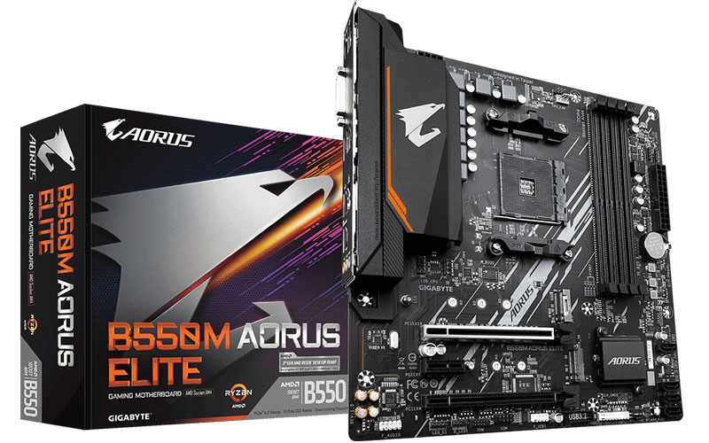 AMD Ryzen 7 5800X Gigabyte B550M AORUS ELITE PC Upgrade Bundle