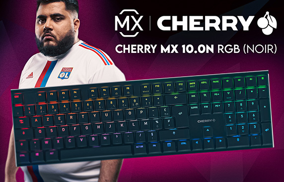 Cherry MX 10.0N RGB (noir) - AZERTY, Français - Clavier PC - Garantie 3 ans  LDLC