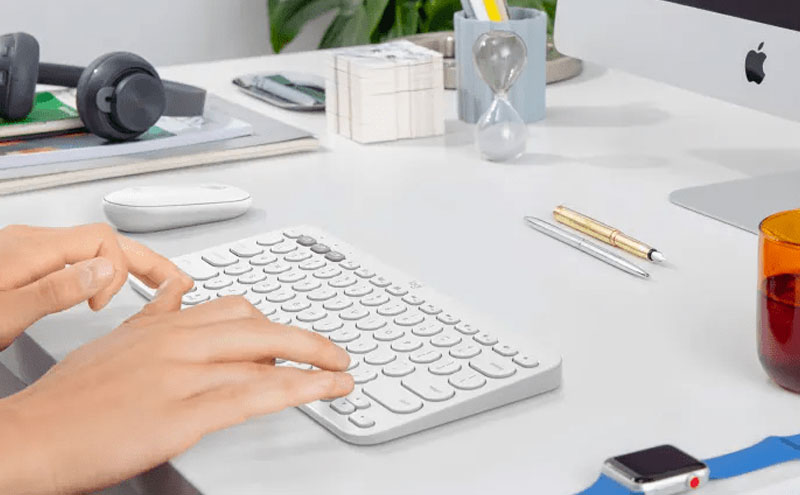 Logitech K380 Multi-Device Bluetooth Keyboard for Mac (Rose) - Clavier  tablette - Garantie 3 ans LDLC