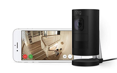 RING Stick Up Cam Wired Caméra de surveillance réseau extérieur - intérieur  résistant aux intempéries couleur