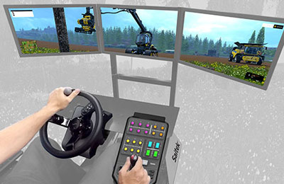 Volant Farming Simulator + pédalier + panneau de commandes + Farming  Simulator 15 - édition gold pour