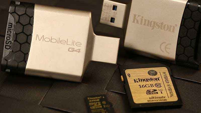 Lecteur de Carte Mémoire Externe USB MobileLite G4 Métallique Kingston 