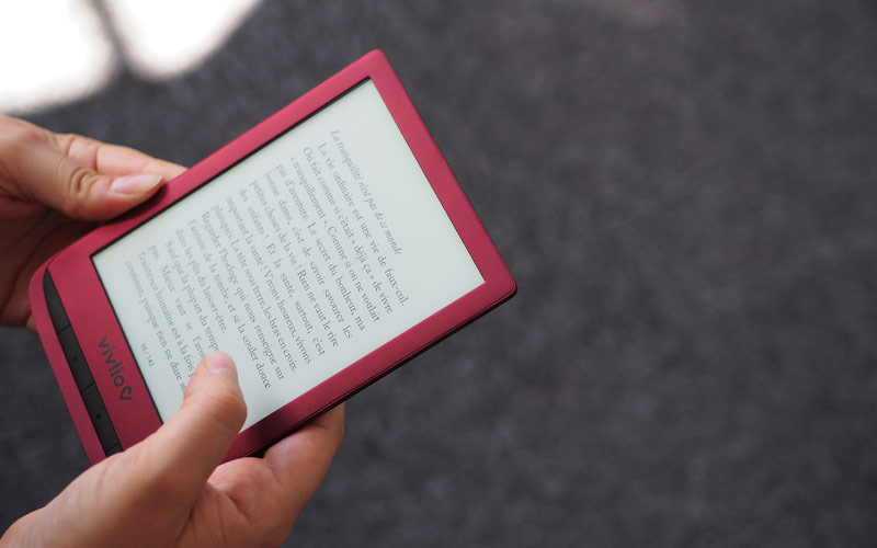 Vivlio Touch Lux 5 Rouge + Pack d'eBooks OFFERT - Liseuse eBook