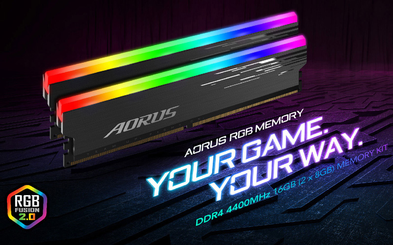 Gigabyte AORUS RGB16 Go (2 x 8 Go) DDR4 4400 MHz CL19
