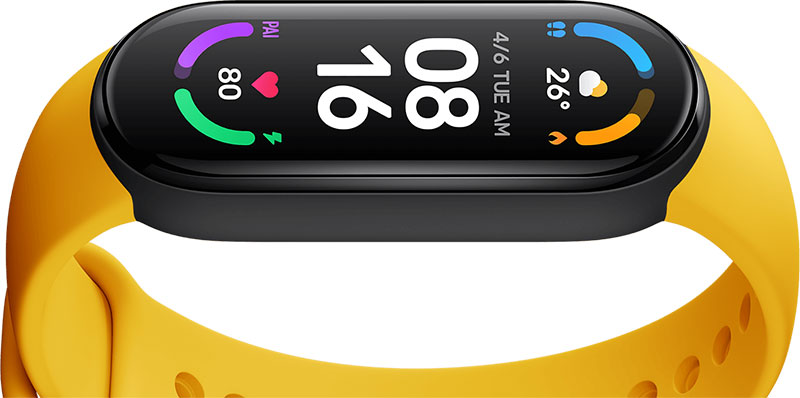 Leelbox【3 unités】1 Coloré Bracelet 2 Pièces TPU Protection écran pour Xiaomi Mi Band 6/Xiaomi Mi Band 5 Ajustable/Étanche/Respirant/Magnétique Bracelet de Remplacement en Acier Inoxydable