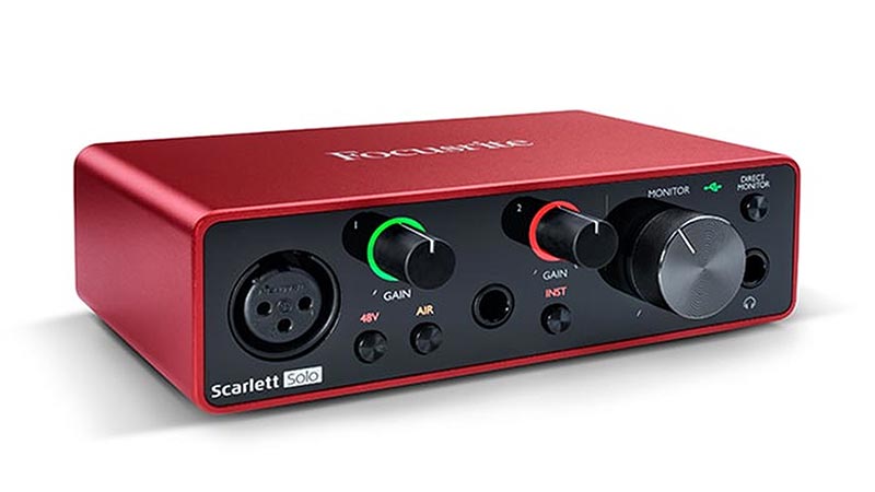 Focusrite Scarlett 2i2 - les interfaces audio pour débuter - L'AVIS PRO 