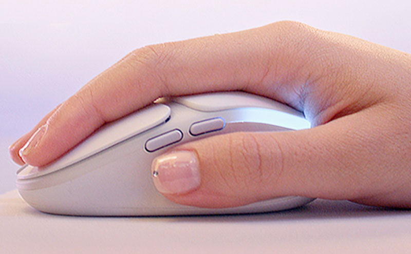 Taoricen Custodia Protettiva Rigida Per Mouse Logitech GPW, G705, M750, Anywhere 3S – Tessuto Oxford, Antiturto, Cerniera Fluida, Fodera In Velluto (Grigio)