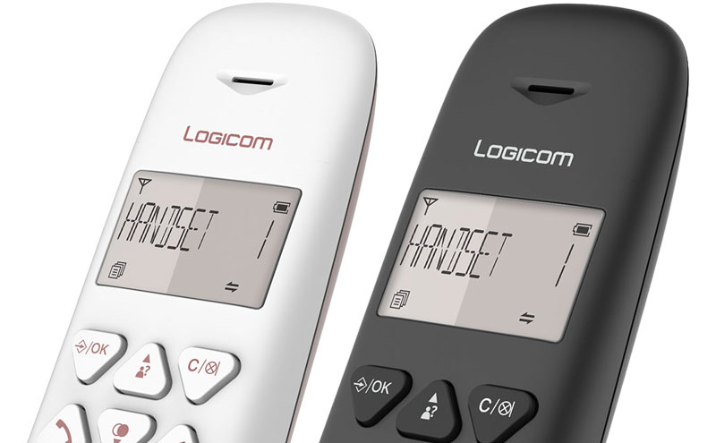 Logicom vega 155t téléphone fixe sans fil avec répondeur ardoise LOGICOM  Pas Cher 