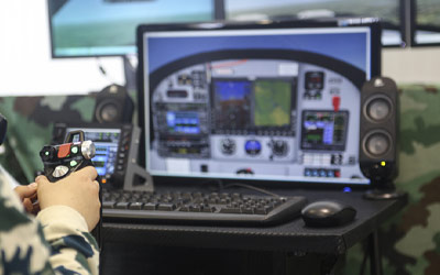 Simulateur en cockpit, Simulateur à cockpit fermé - Tous les fabricants de  l'aéronautique