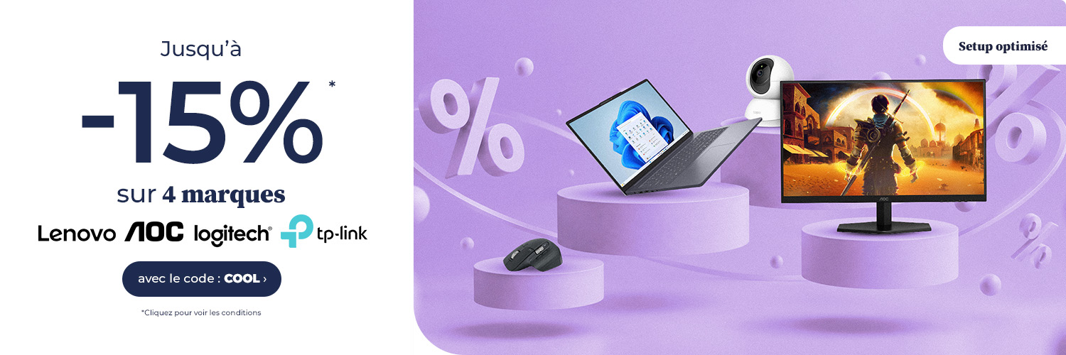 Preuve du coupon - LDLC - Code promo : [[15% de réduction]] sur AOC, Logitech, TP-Link et Lenovo