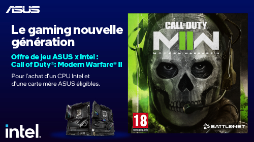Call of Duty Modern Warfare II offert avec Asus jusqu'au 12/06