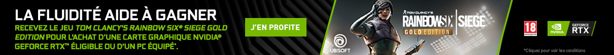 Tom Clancy's Rainbow Six® Siege Gold Edition offert avec NVIDIA