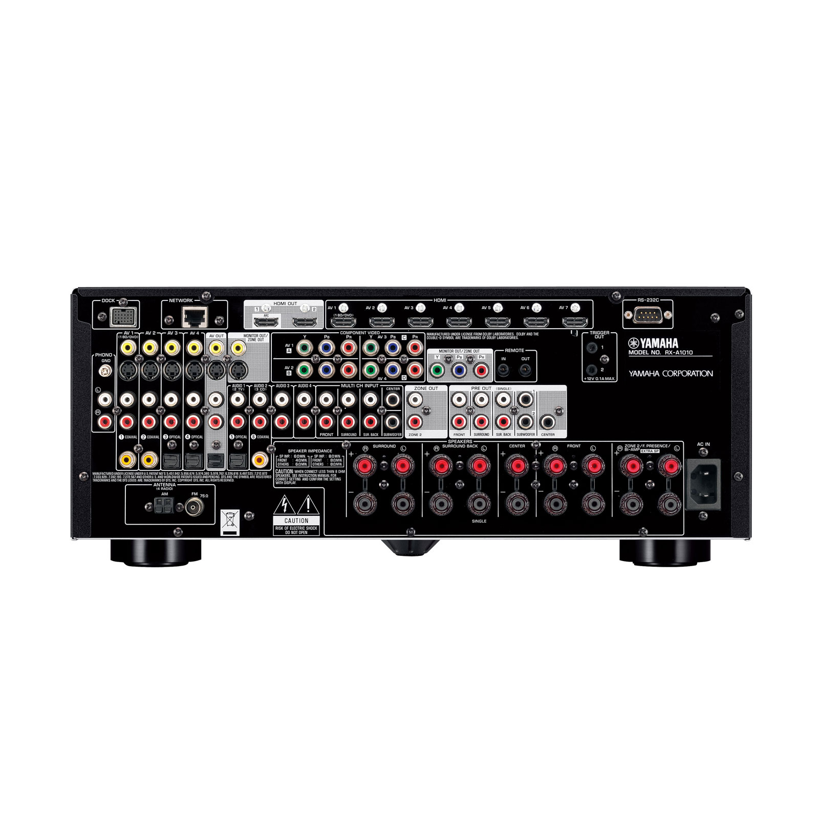 Yamaha RXA1010 Noir Ampli home cinéma Yamaha sur