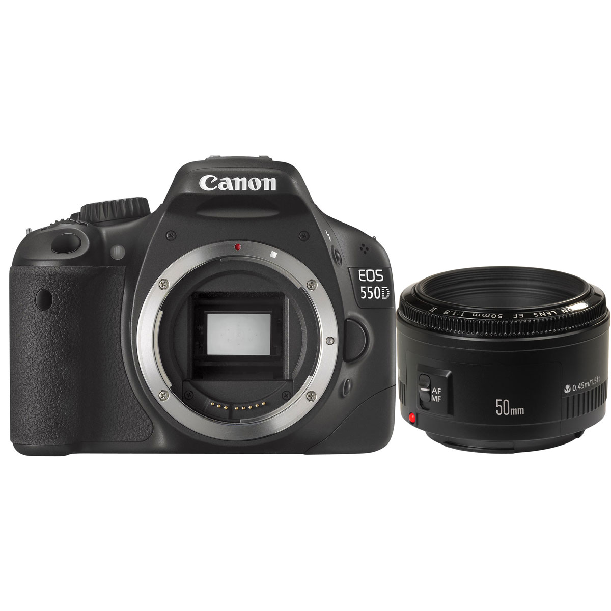 Canon EOS 550D + Objectif EF 50mm f/1.8 II - Appareil photo Reflex