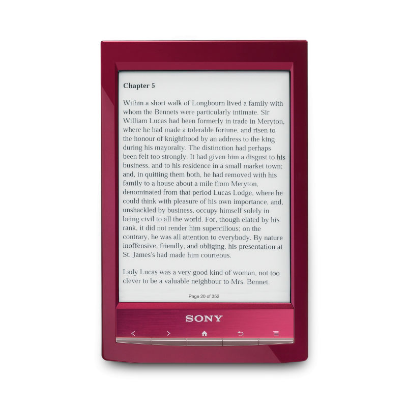 Sony Reader PRST1 Rouge Liseuse eBook Sony sur