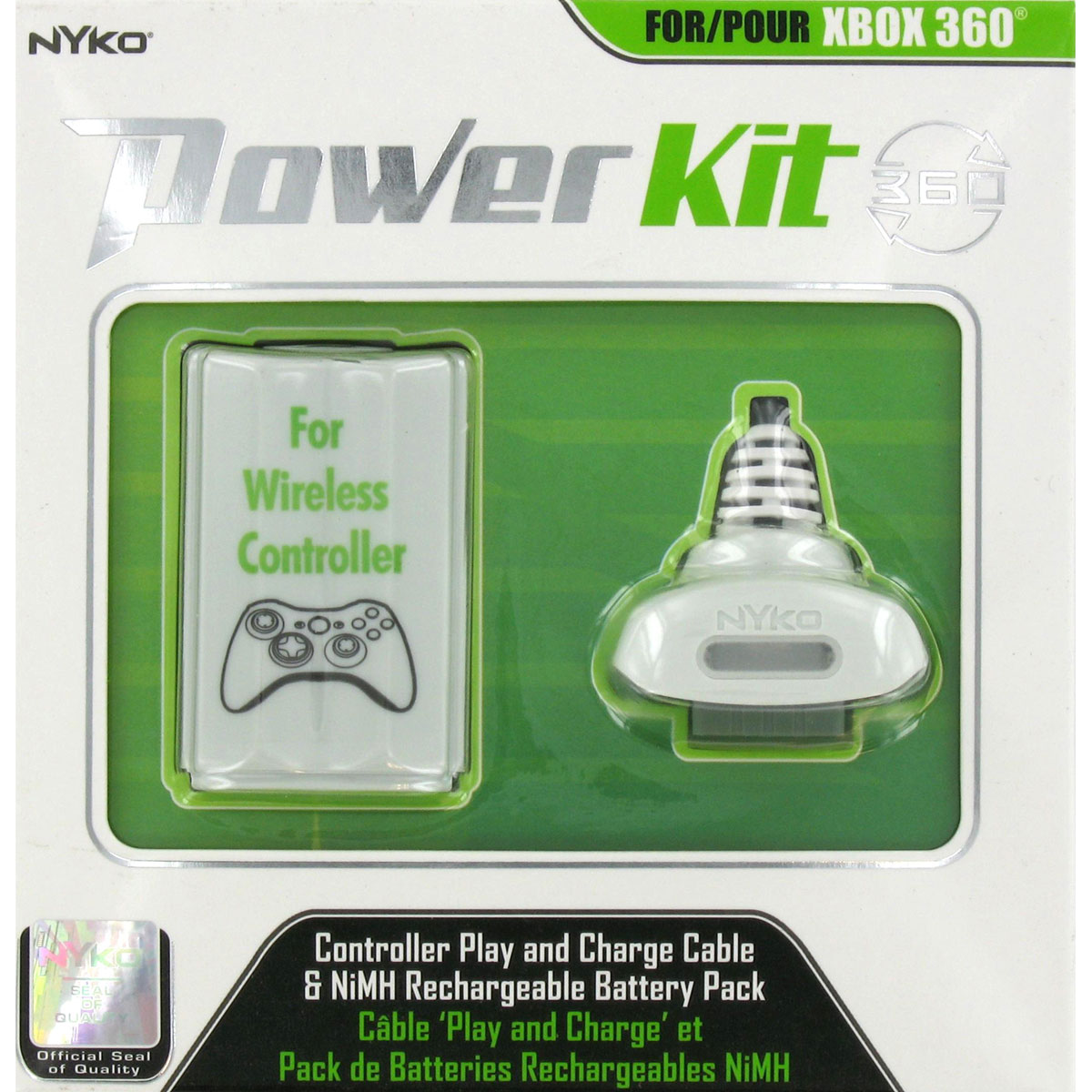 nYko Power Kit Blanc (Xbox 360) Accessoires Xbox 360 nYko