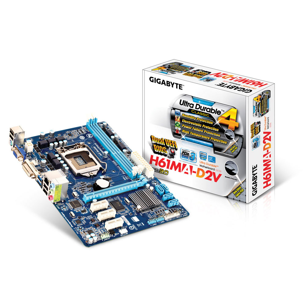 Gigabyte GAH61MAD2V Carte mère Gigabyte sur