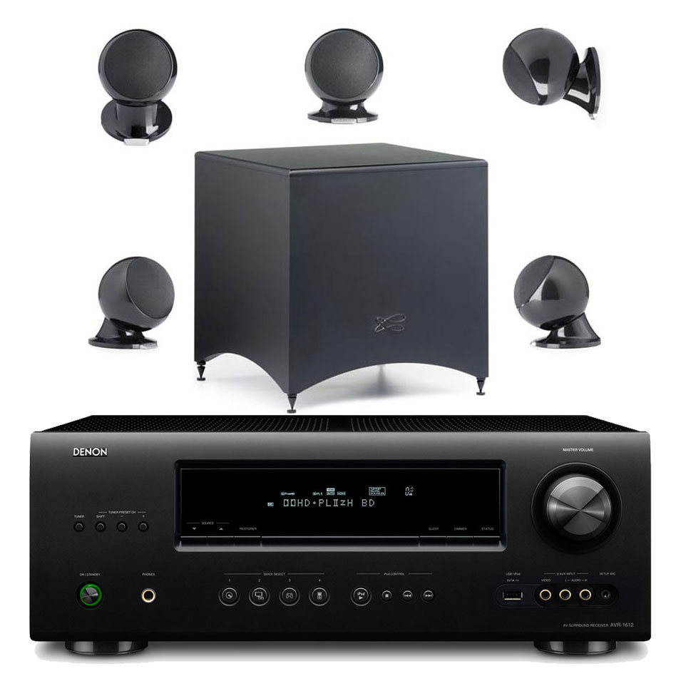 Denon AVR1612 + Cabasse Alcyone Pack 5.1 Ensemble home cinéma Denon