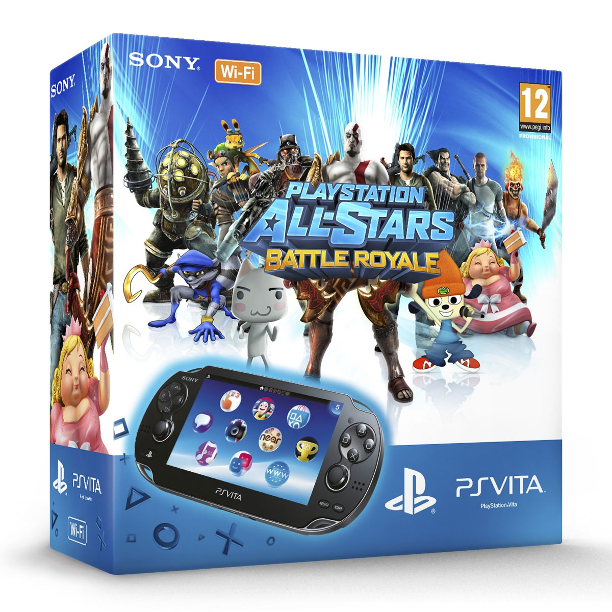 Sony PS Vita Wifi Noire + Playstation AllStars Battle Royale + Carte
