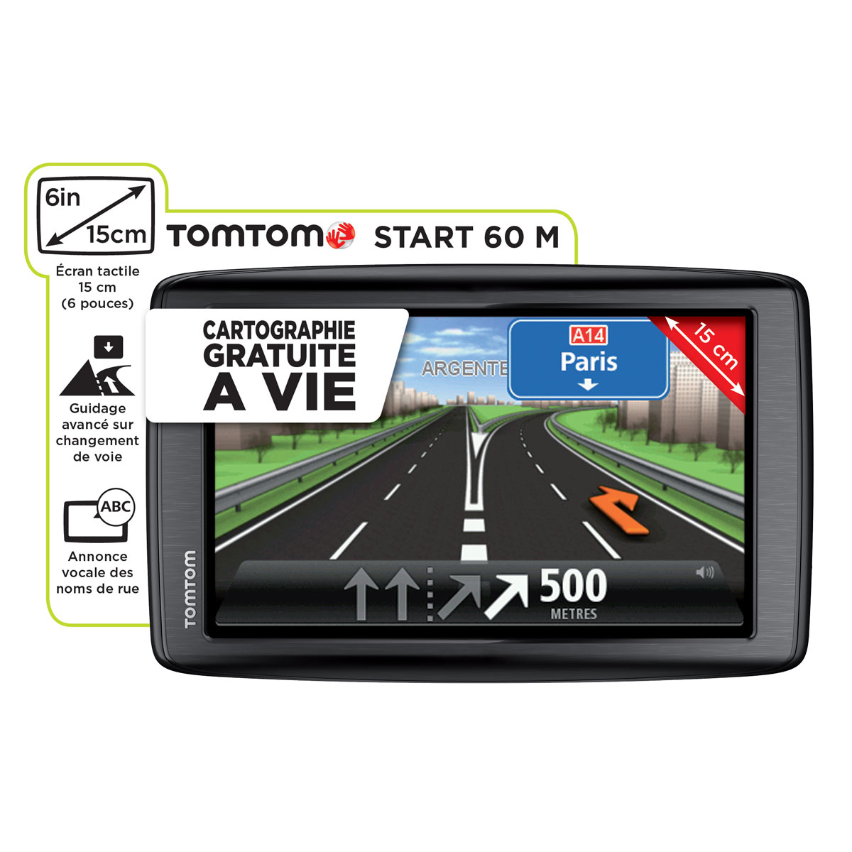TomTom Start 60 M Europe GPS TomTom sur