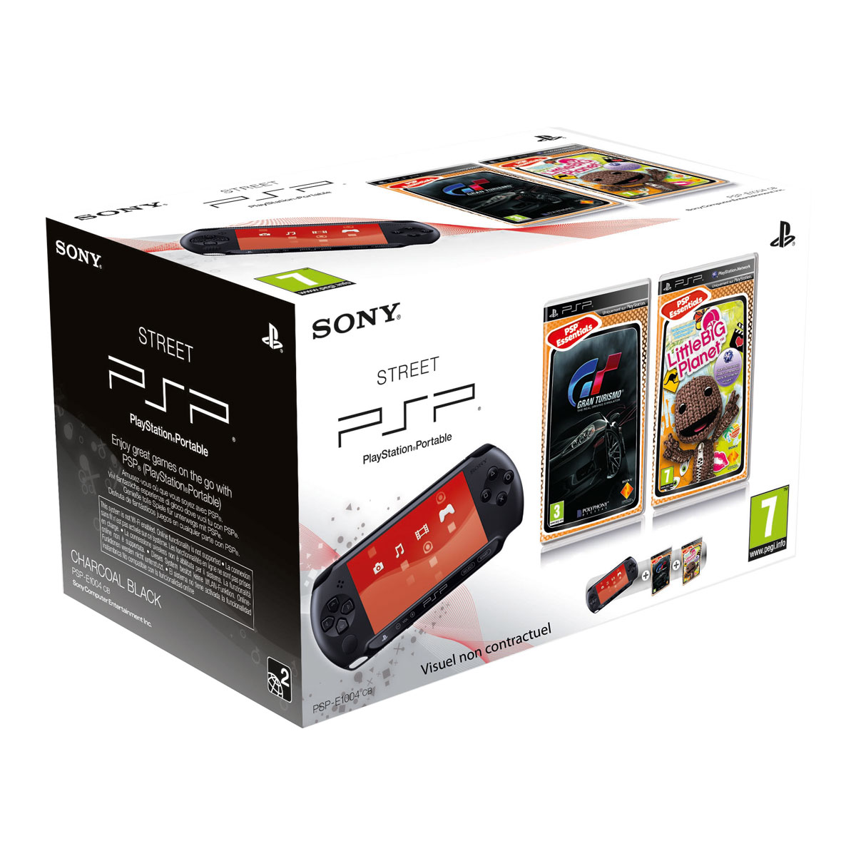 Sony PSP Street Noire +Gran Turismo + Little Big Sony