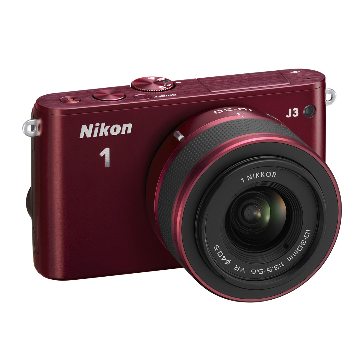 Nikon 1 J3 + Objectif NIKKOR 10-30mm f/3.5 - 5.6 VR Rouge - Appareil