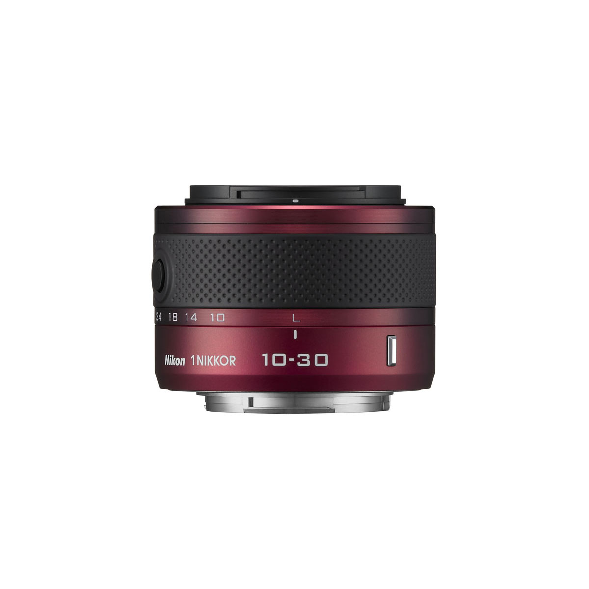 Nikon 1 J3 + Objectif NIKKOR 1030mm f/3.5 5.6 VR Rouge Appareil