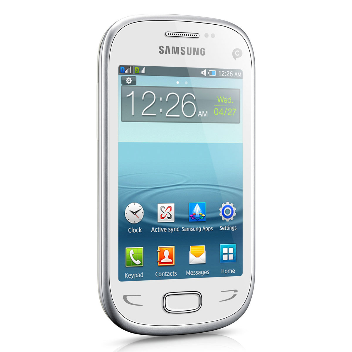  Samsung  Rex  90  GT S5292 Blanc Mobile smartphone 