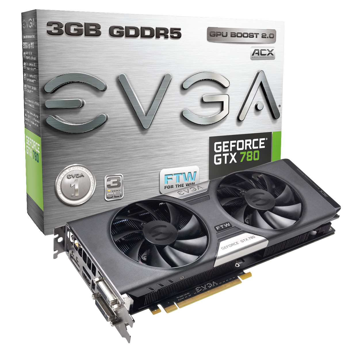 EVGA GeForce GTX 780 Dual FTW ACX Cooler 3 Go - Carte graphique EVGA ...