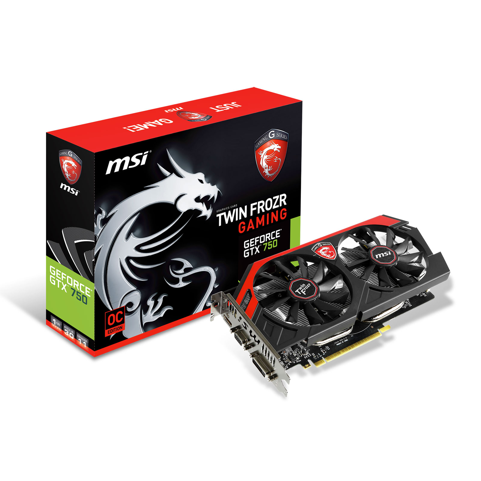 MSI GeForce GTX 750 Twin Frozr GAMING 1GB (N750 TF 1GD5/OC) : achat ...