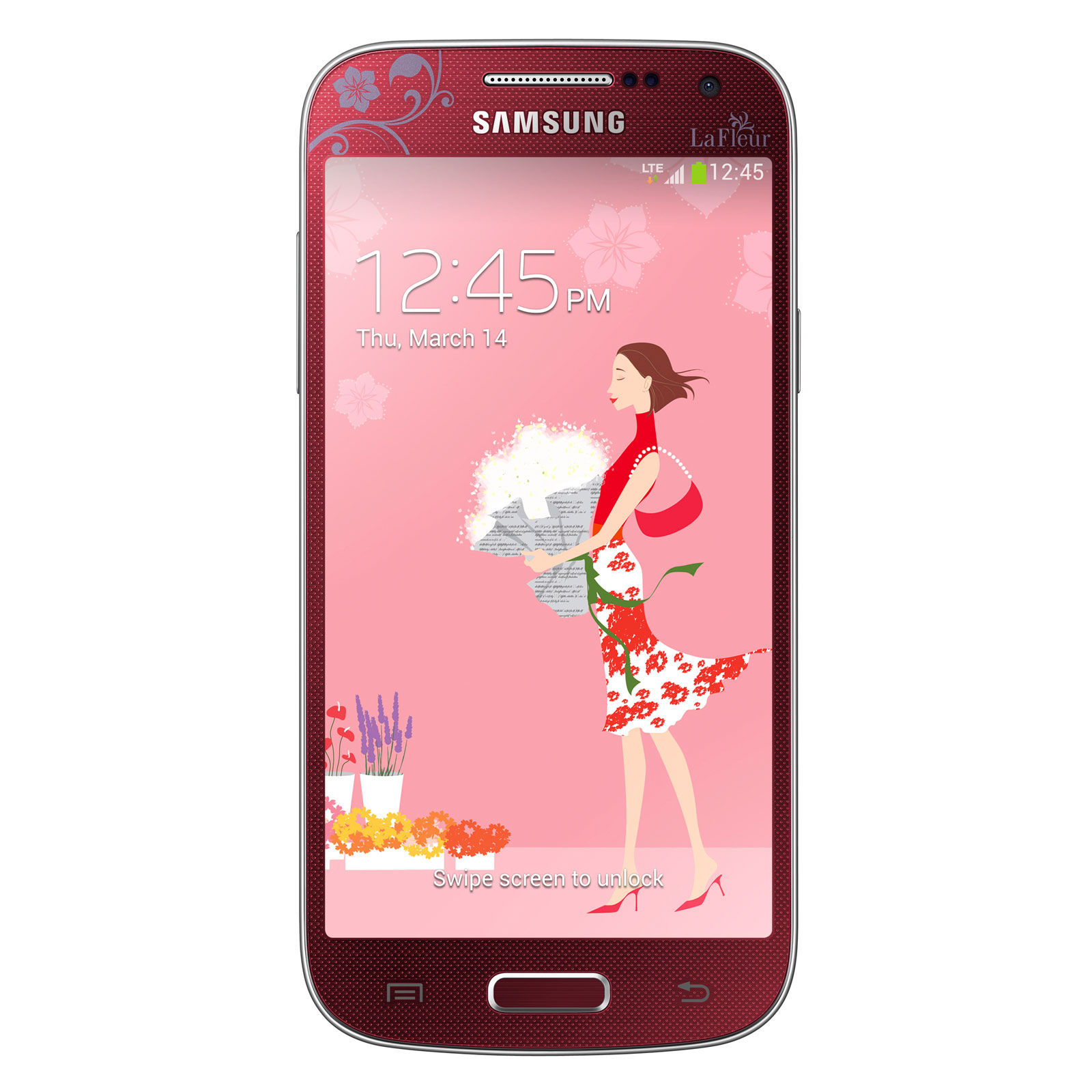 Samsung Galaxy S4 Mini GTi9195 Rouge La Fleur 8 Go Mobile & smartphone Samsung sur
