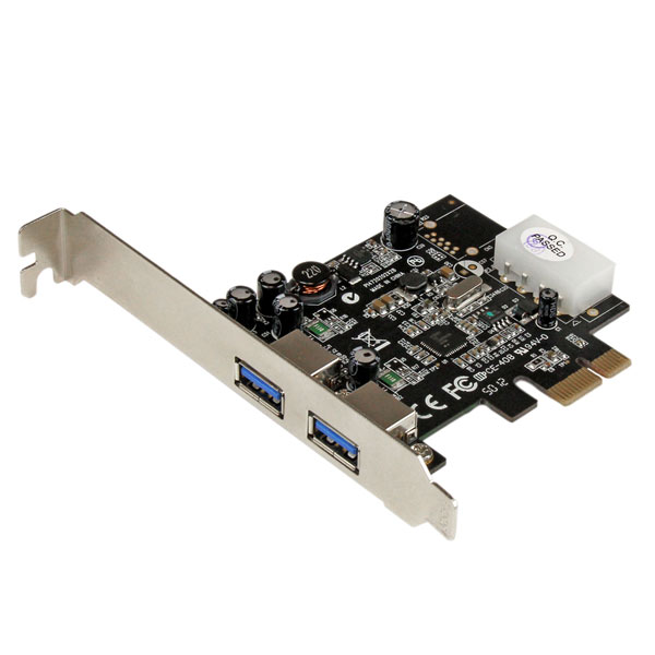 Carte Contrôleur PCIe 4.0 2 Ports Slim SAS (SFF-8654) - Compatible SSD NVMe M.2, U.2, U.3