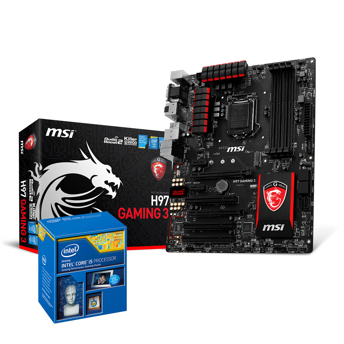 Kit Upgrade PC Core i5 MSI GAMING H97 4 Go Kit upgrade PC MSI sur