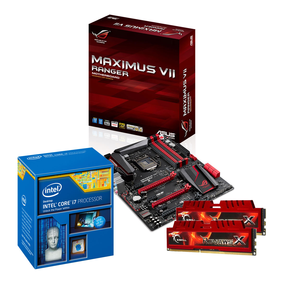 中古】動作確認済みです ASUS MAXIMUS Ⅶ i7 4790k 16Gの+bonfanti.com.br