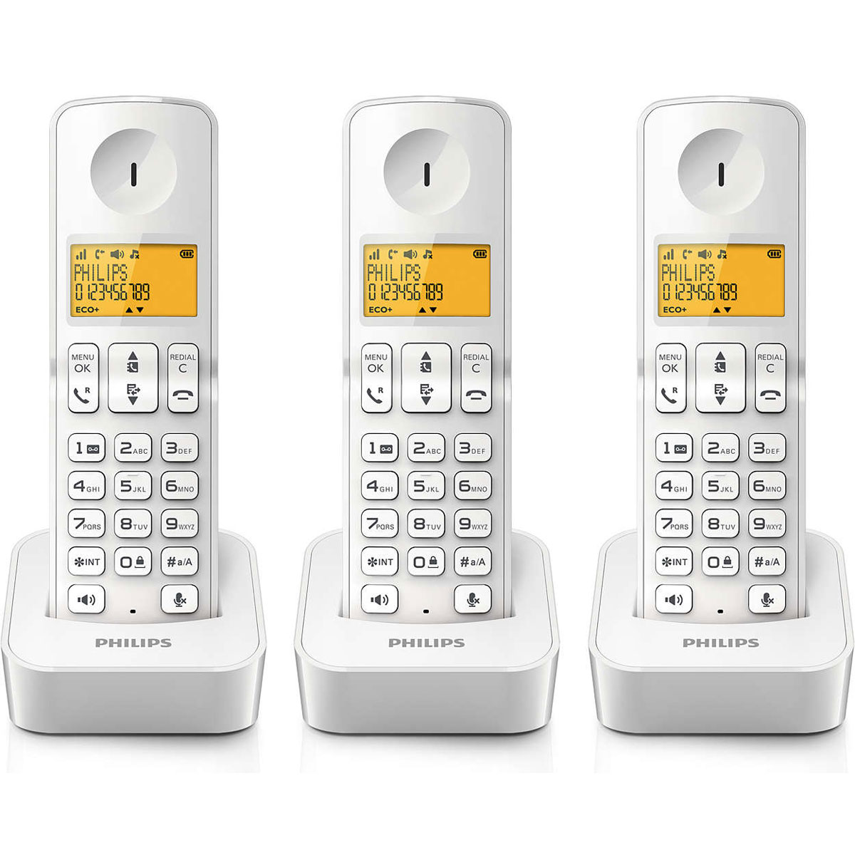 Philips D2103W/FR Blanc Téléphone sans fil Philips sur