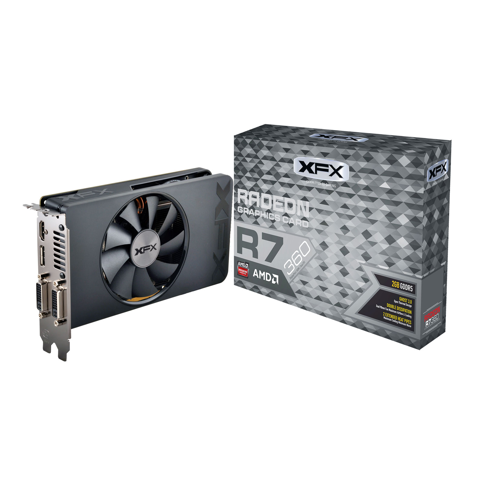 Xfx Radeon R7 360 R7 360p 2sf5 Single Fan Carte Graphique Xfx Sur