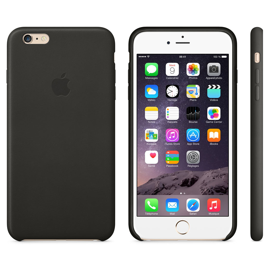 Apple Coque en cuir Noir iPhone 6 Plus - Etui téléphone Apple sur LDLC.com