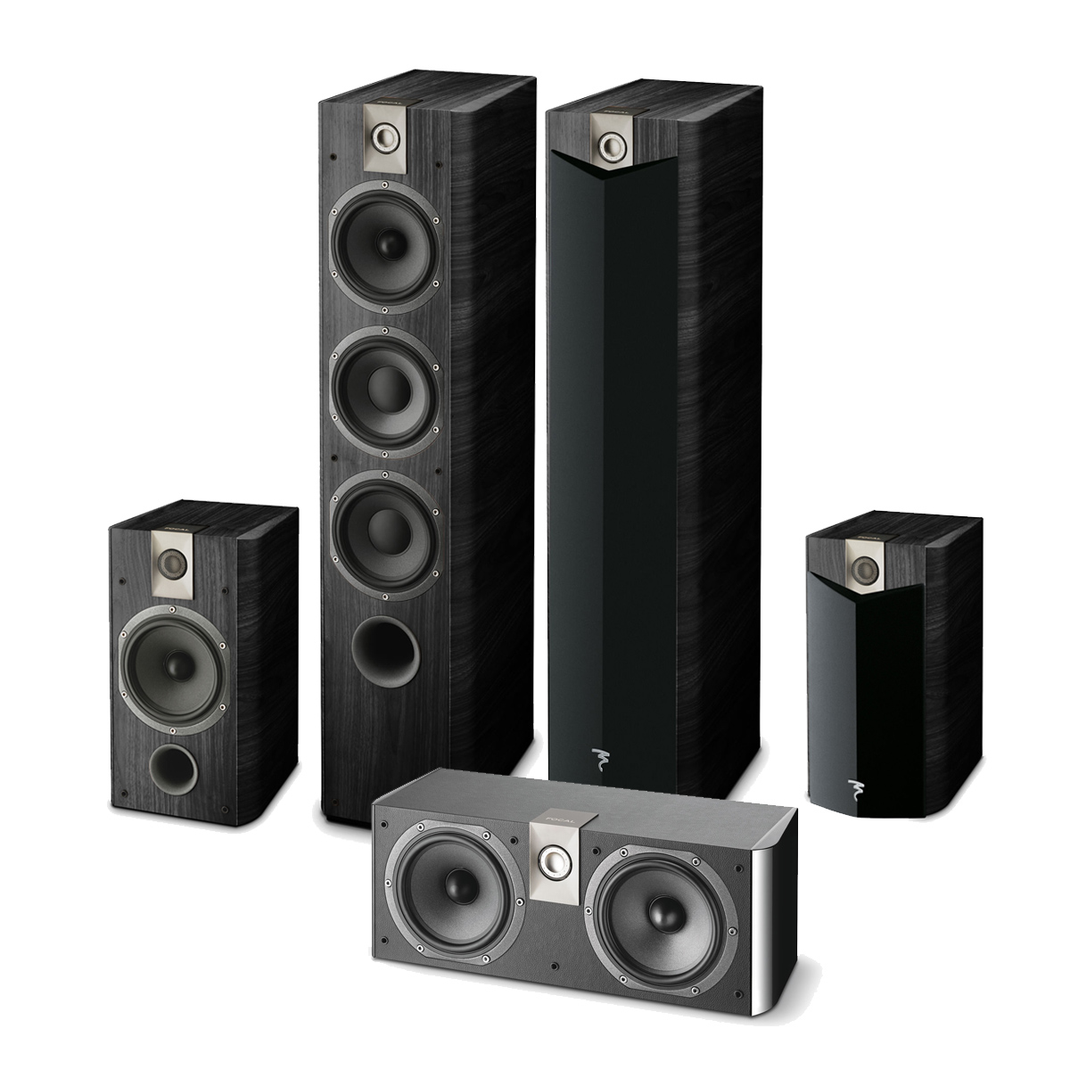 Focal Chorus 727 V2 Black Ash + Chorus 706 V2 Black Ash + Chorus CC 700 ...