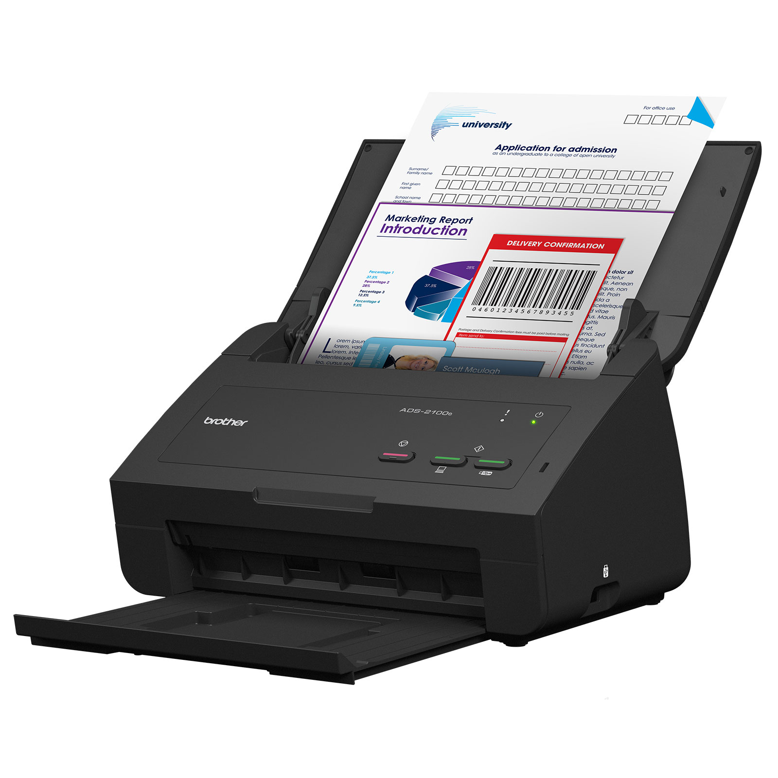 Brother ADS2100e Scanner Brother sur