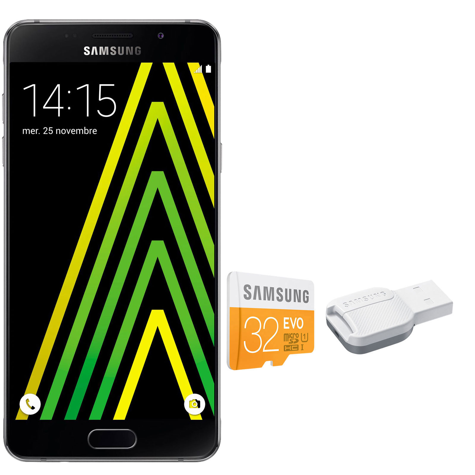 Samsung Galaxy A5 2016 Sim Karte Größe Samsung Galaxy A5 2016 Noir + Carte microSDHC 32 Go - Mobile