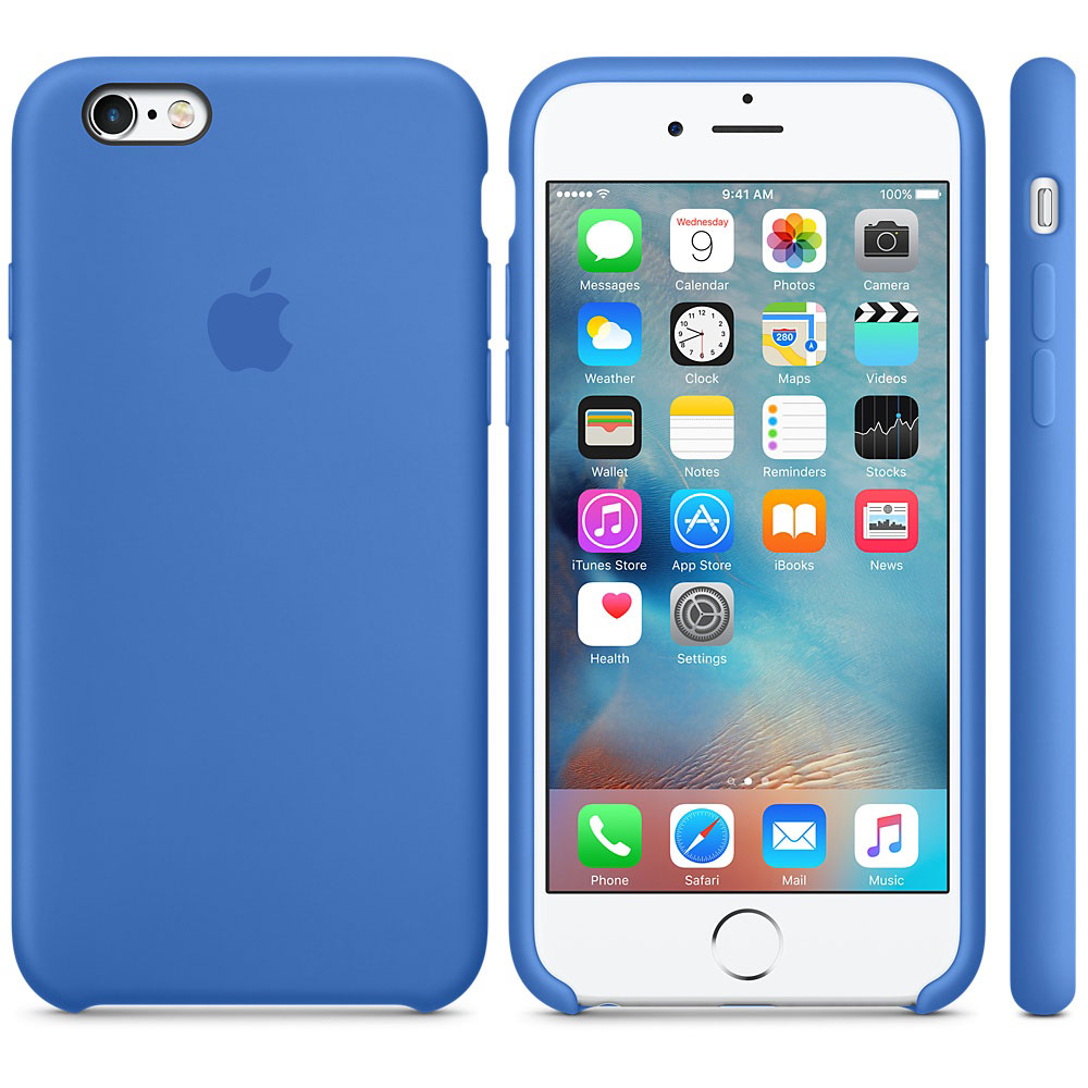 Apple Coque en silicone Bleu Royal Apple iPhone 6s - Etui téléphone Apple sur LDLC.com
