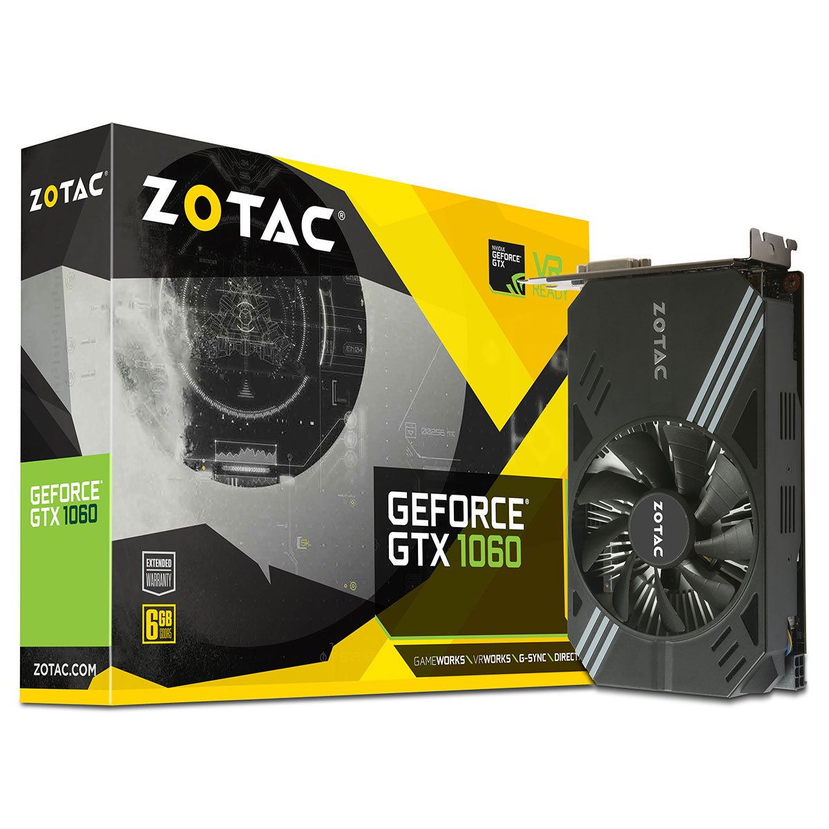 Zotac Geforce Gtx 1060 Mini 6gb Carte Graphique Zotac Sur