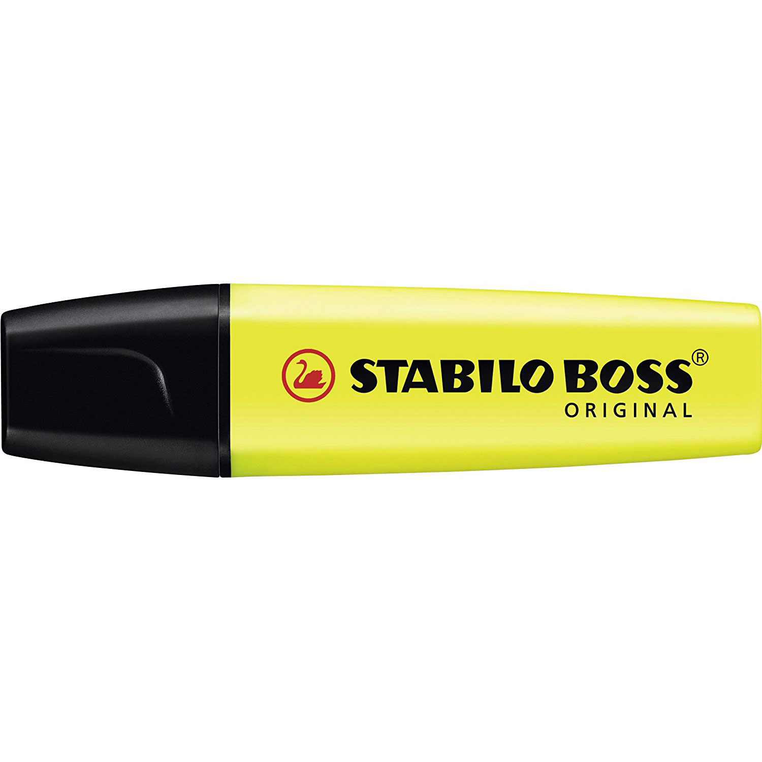 Stylo Surligneur Stabilo Boss Jaune - Fluorescent Intense - Encre à Base D'Eau