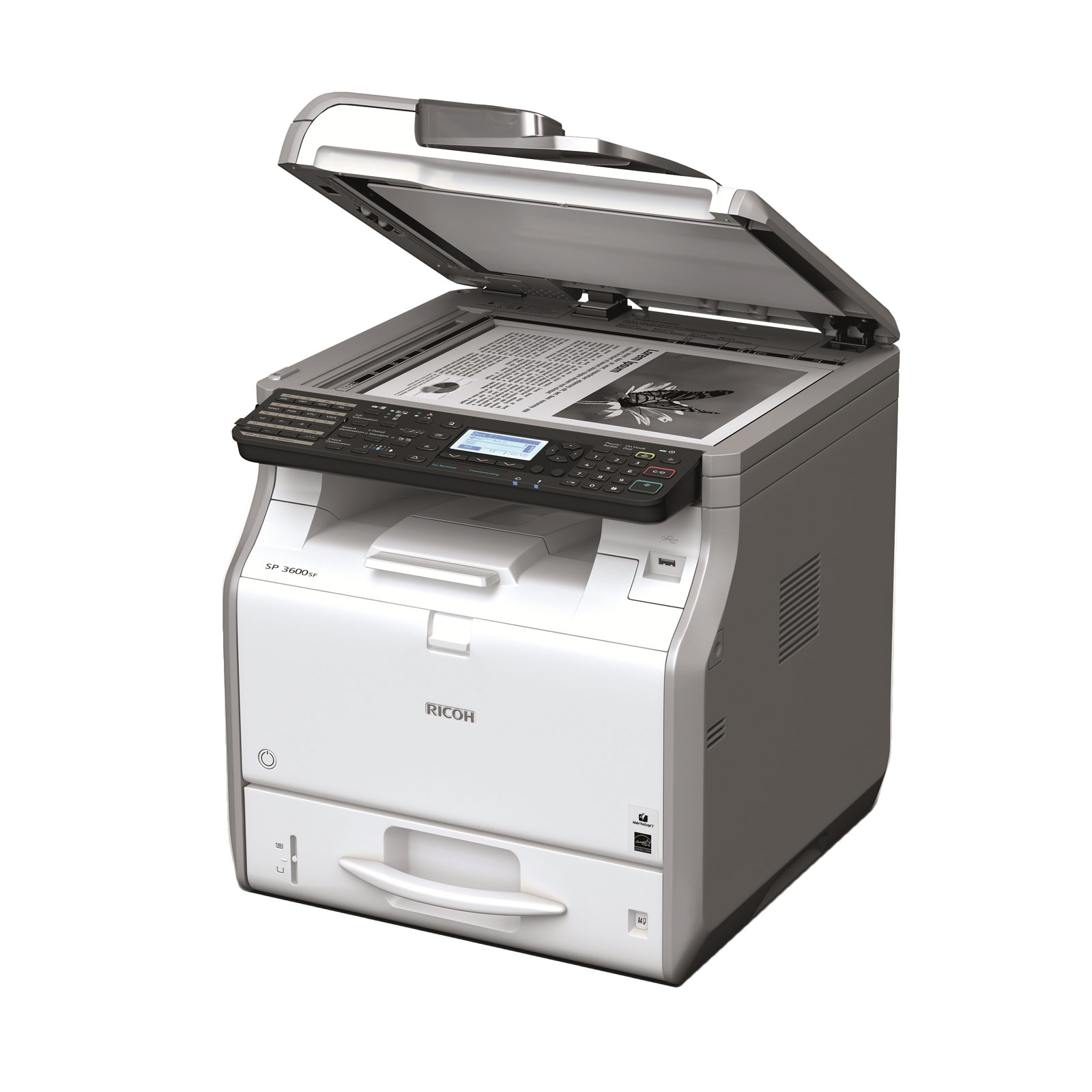 Ricoh sp 3600sf сканирование на компьютер