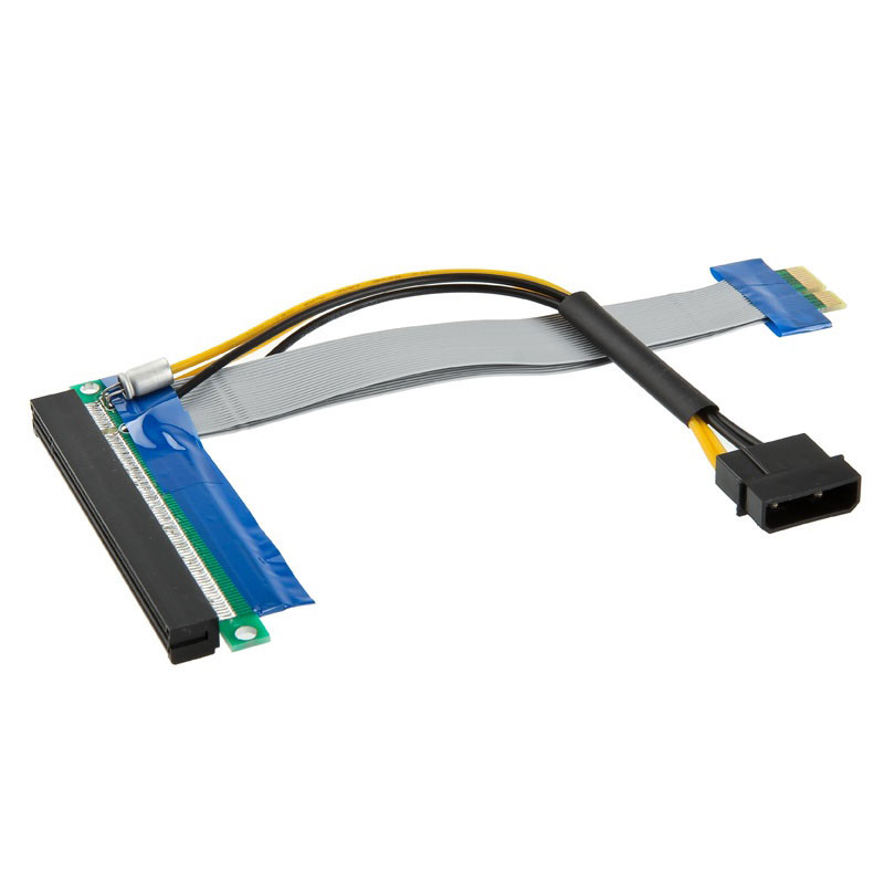 Adaptateur PCI-E 1x Vers 16x JSER - Avec USB 3.0 Et Câble Alimentation | Pour Mining/Rig Crypto