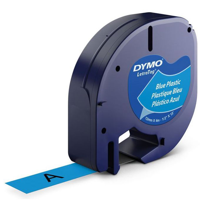 Dymo Ruban Étiquette D1 19mm X 7m - Noir Sur Bleu - Pour Étiqueteuses LabelManager