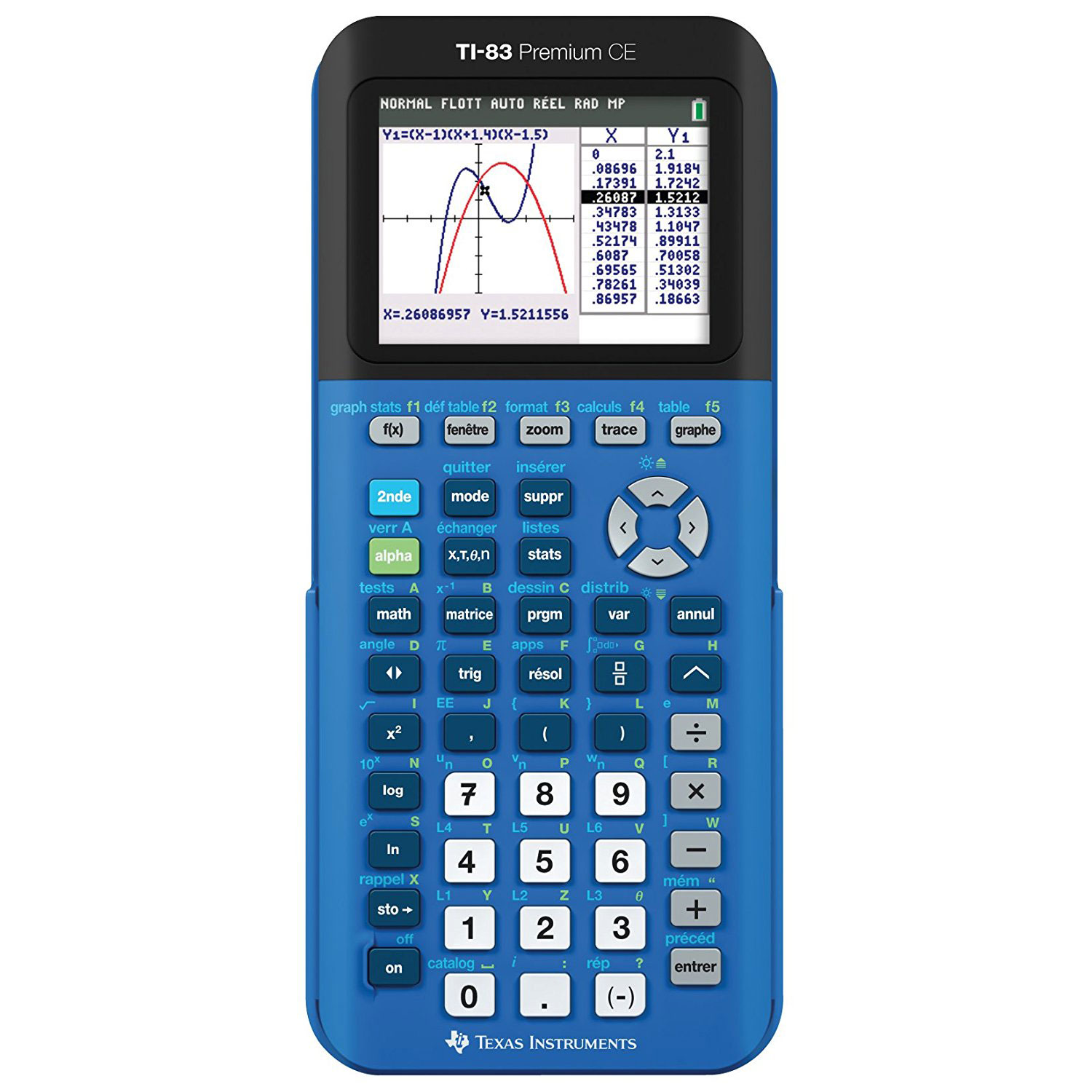 Texas Instruments Ti 83 Premium Ce Bleu Calculatrice Texas Instruments Sur 