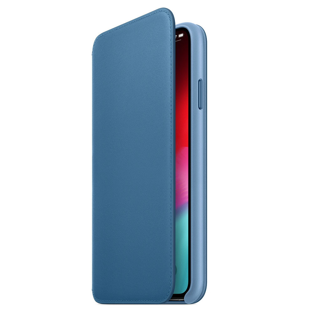 Apple Étui Folio en cuir Bleu Apple iPhone Xs Max (MRX52ZM/A) - Achat Etui téléphone Apple pour
