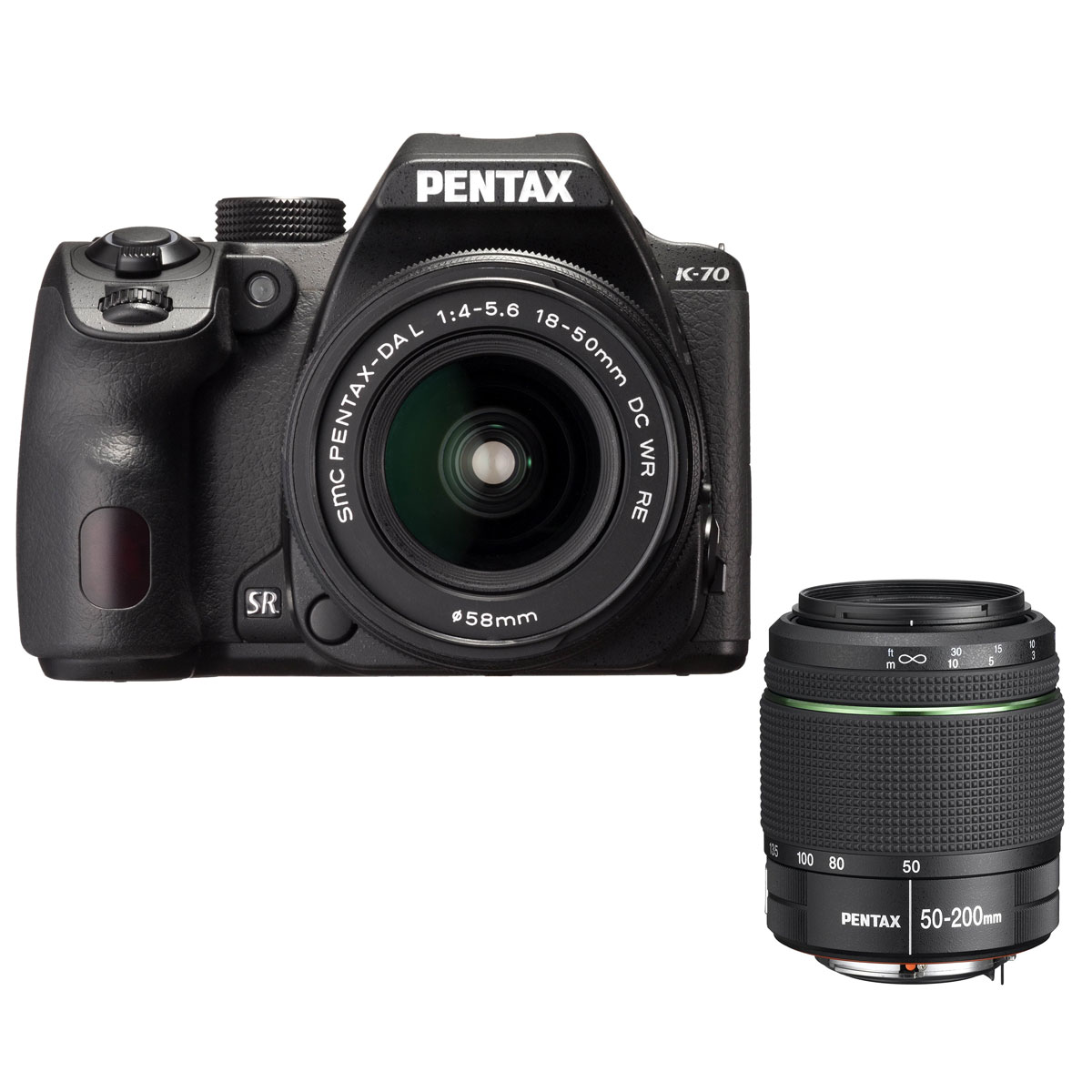 Pentax K70 + DA 1850mm WR RE + DA 50200mm ED WR (16295) Achat
